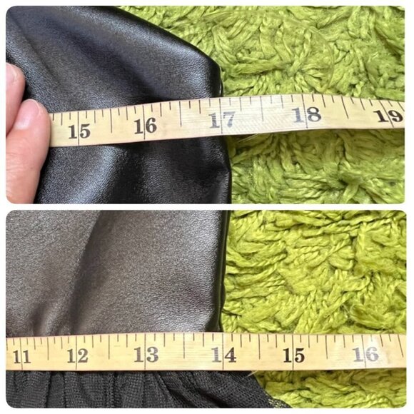 Speechless Juniors' Pleather Corset Top Fit & Flare Dress Sz 11 Black Mesh - Picture 11 of 11